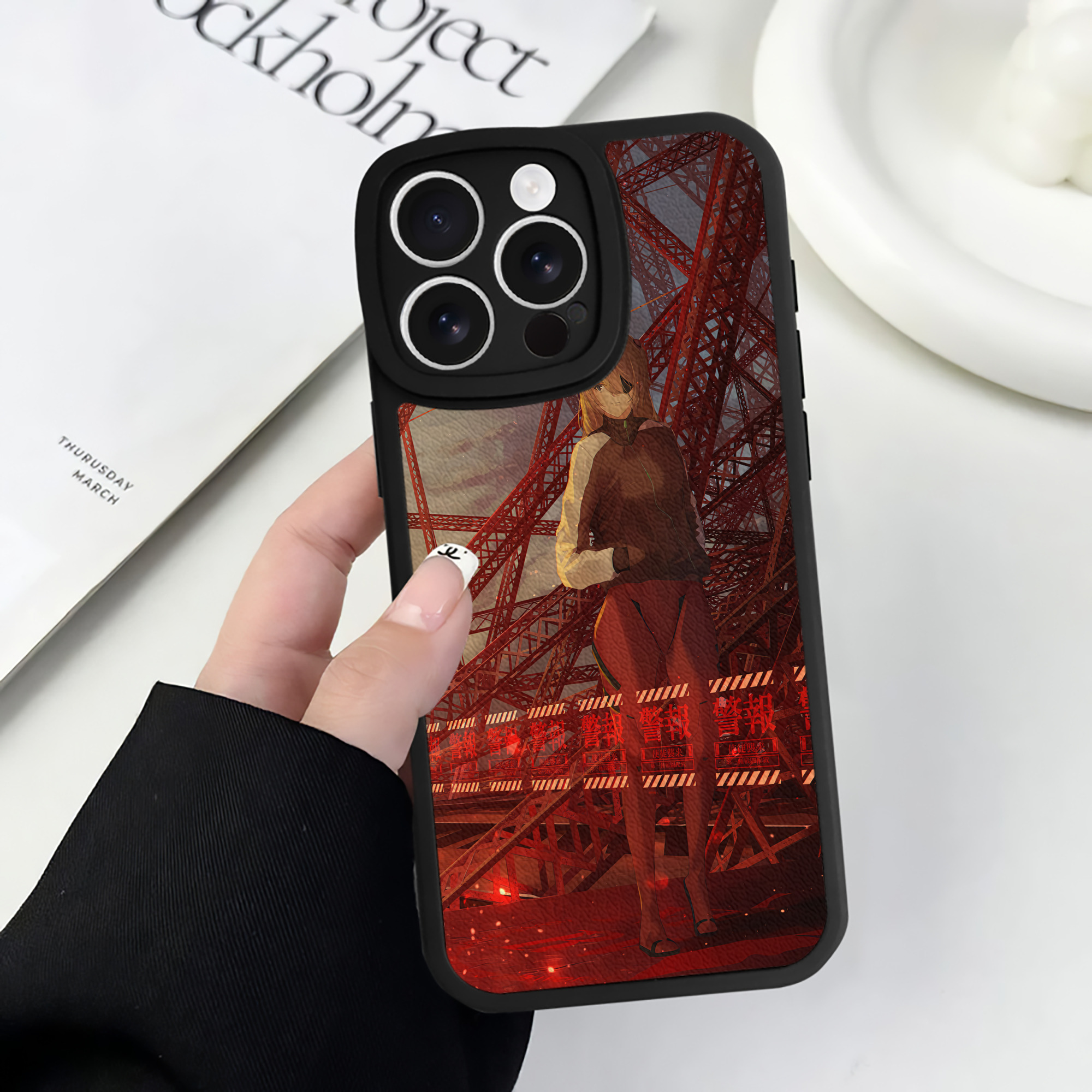 （画像用） EVA 新世紀エヴァンゲリオン 【iPhone 16シリーズ対応】シリコンスマホケース（レザー調） 材質：シリコン